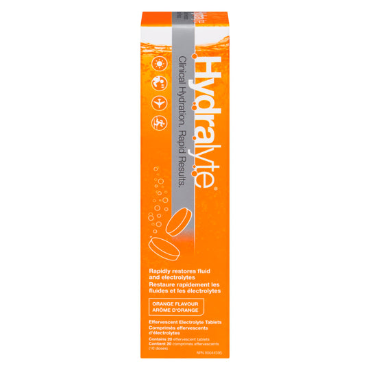 An image of HYDRALYTE EFF ORANGE TB 20 by Towngate Pharmacy