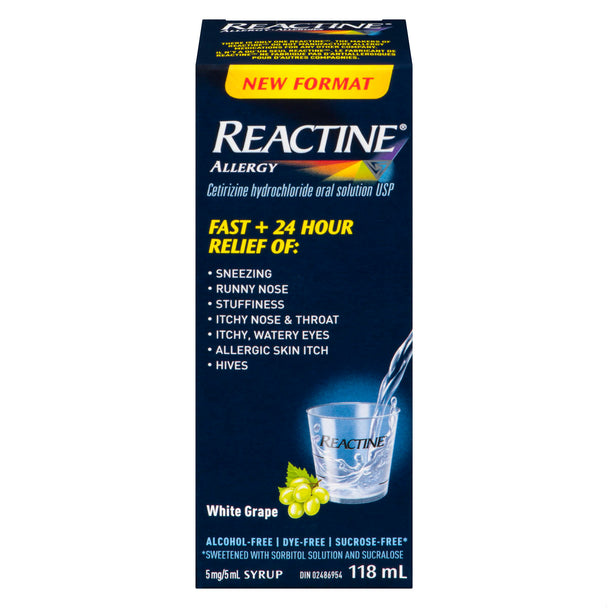 An image of REACTINE ALLERGY LIQ 118ML by Towngate Pharmacy