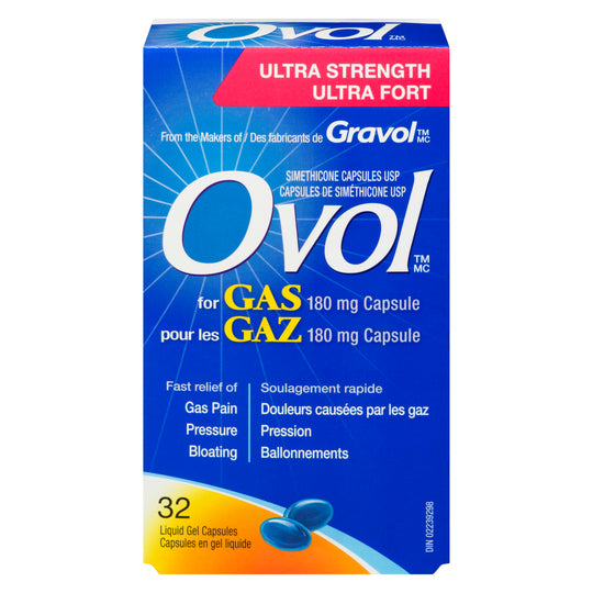 An image of OVOL ULTRA STRENGTH SOFTGEL 180MG 32 by Towngate Pharmacy