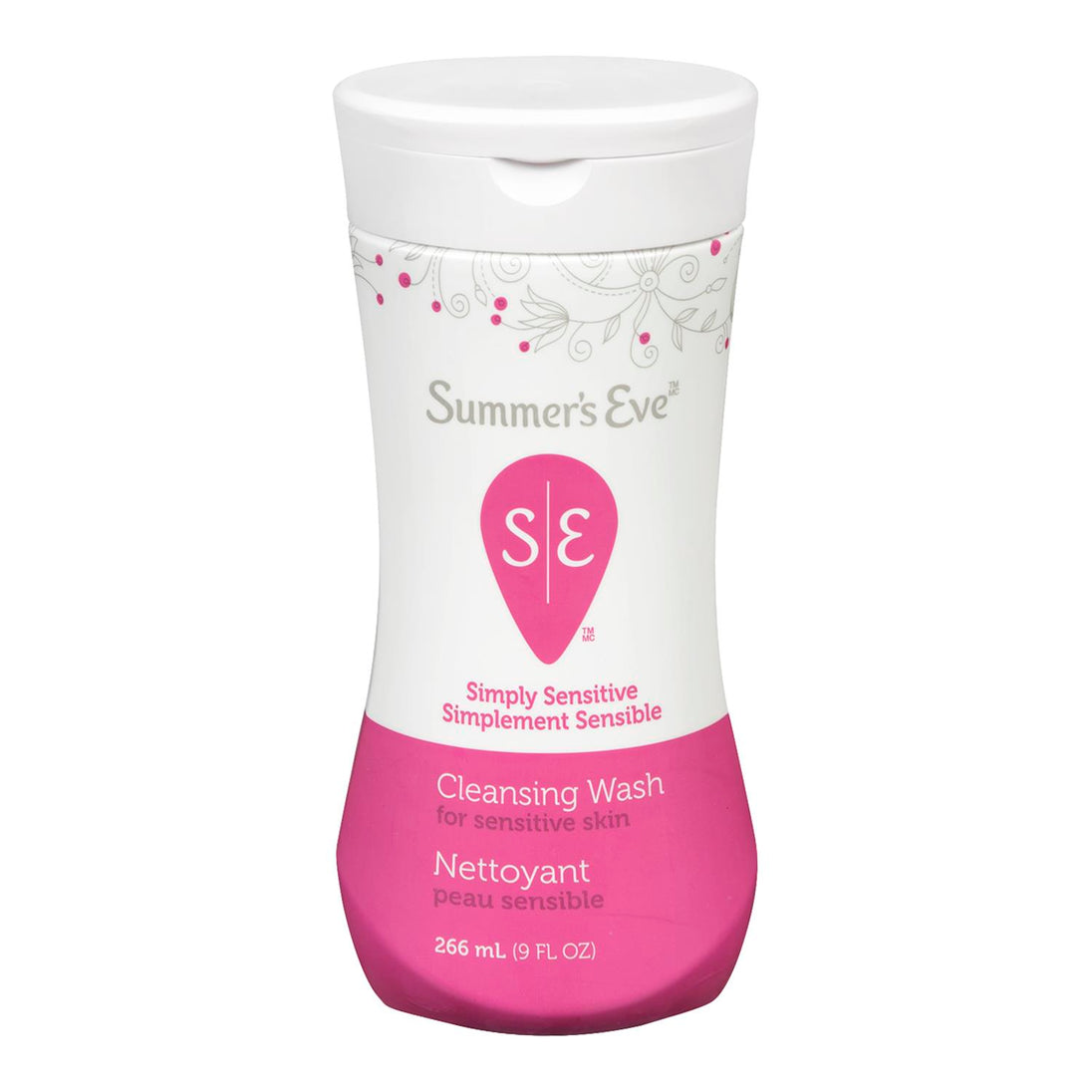 An image of SUMMERS EVE FEMININE WASH SENSITIVE SKIN 266ML by Towngate Pharmacy