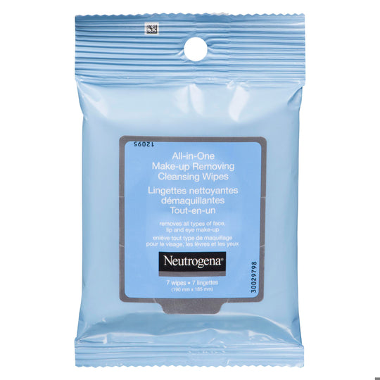 An image of NEUTROGENA M/UP REMOVER CLEANSING WIPE ALL IN ONE7 by Towngate Pharmacy