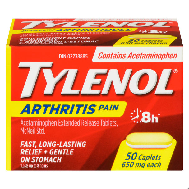 An image of TYLENOL ARTHRITIS PAIN 650MG TB 50 by Towngate Pharmacy