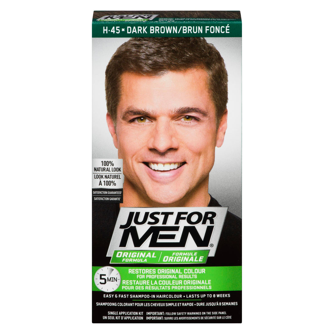 An image of JUST FOR MEN SHP DARK BROWN #45 by Towngate Pharmacy