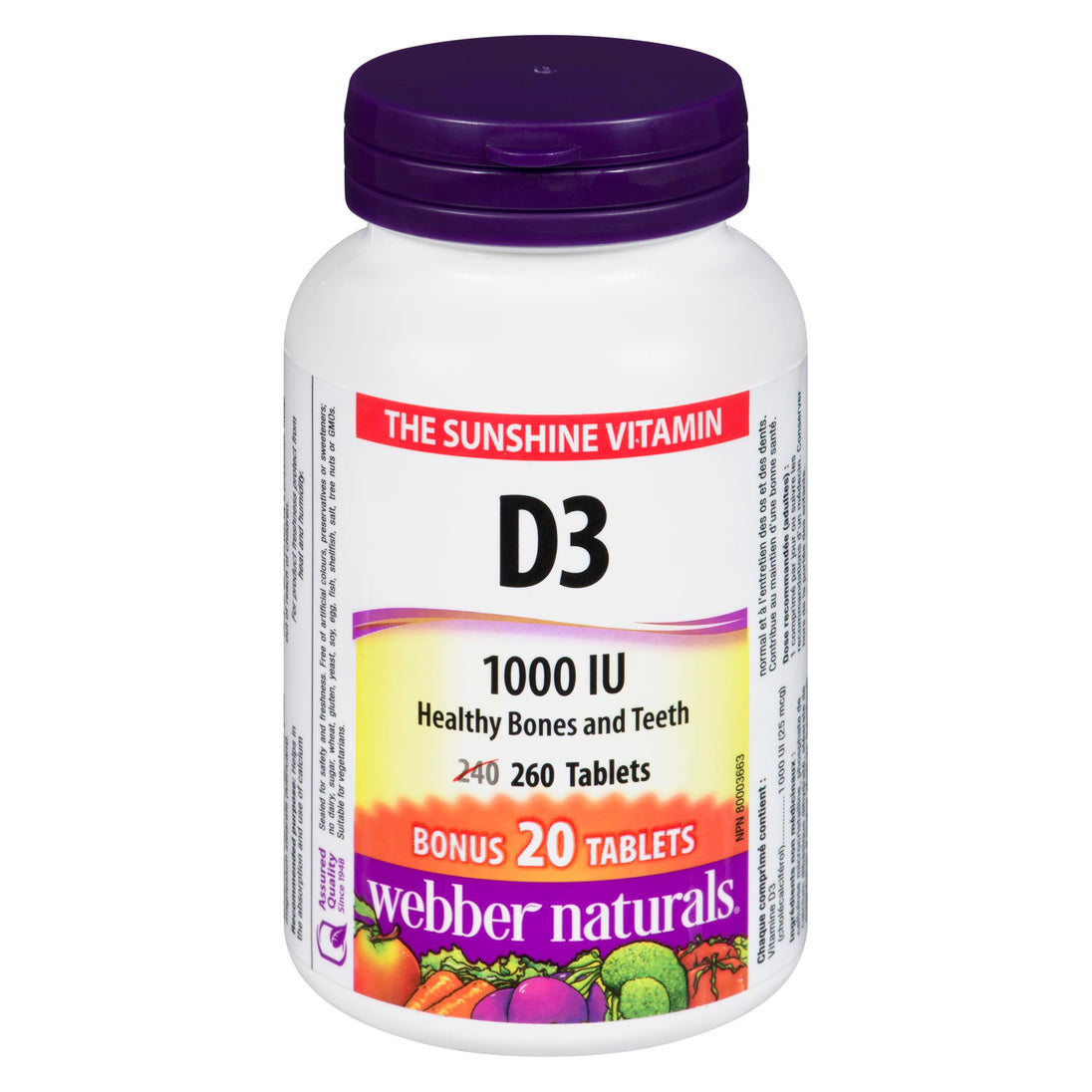 An image of VITAMIN D3 TB 1000IU 240+20 by Towngate Pharmacy